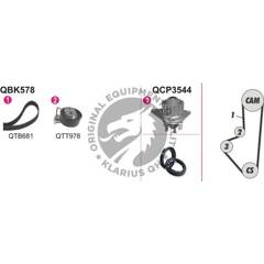 Kit de distribution + pompe à eau QUINTON HAZELL - QBPK5780