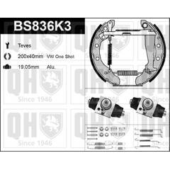 Kit de freins arrière (prémontés) QUINTON HAZELL - BS836K3