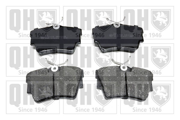 Rear brake pad set