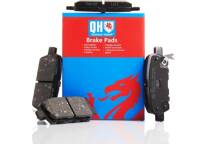 Rear brake pad set