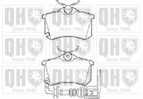 Rear brake pad set