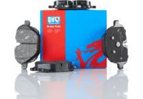 Rear brake pad set