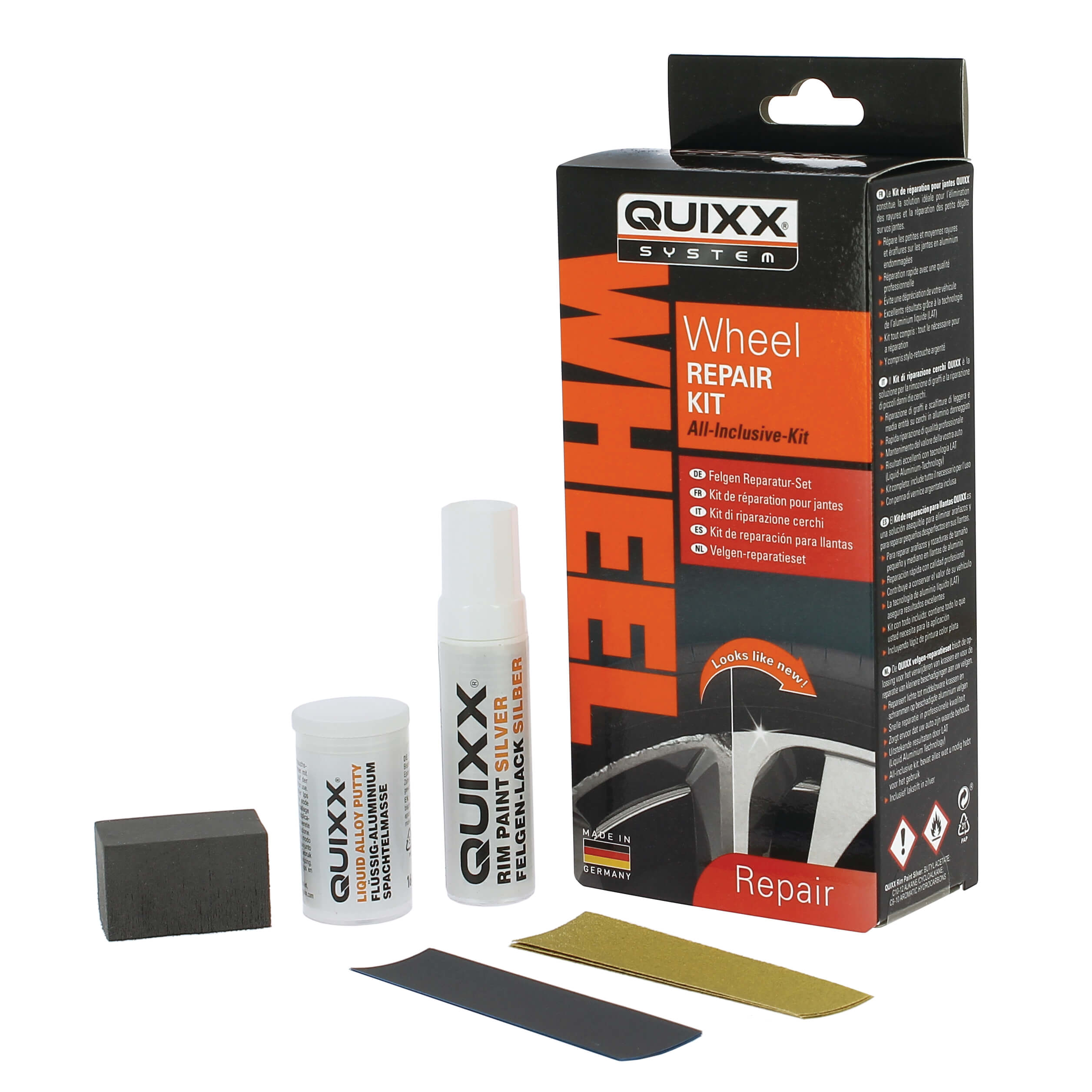 Aluminum rim repair kit - QUIXX