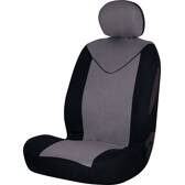 1 zwart en grijze voorstoelhoes - Universeel Race Sport - FUND95G