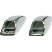 Set of 2 chrome washer nozzle covers Race Sport - 4008004