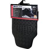 Conjunto de 4 tapetes de borracha preta com aparência de alumínio Race Sport - APA5000