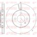 Brake disc set (2) REMSA - 61484.10