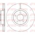 Brake disc set (2) REMSA - 6711.10