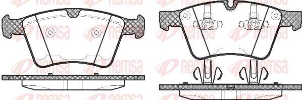 Front brake pad set (4 pcs)