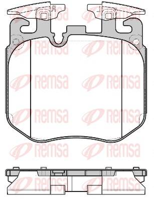Front brake pad set (4 pcs)