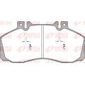 Front brake pad set (4 pcs) REMSA - JCA 245.00