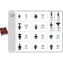 Kit de clip de fixation, carrosseries RESTAGRAF - 70404