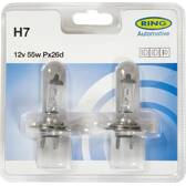2 AMPOULES H7 12V 55W PX26D (BLISTER) RING - RW477