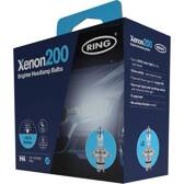  2 pærer h4 12v 60/55w +200% høj ydeevne RING - RX2072