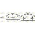 Rear brake pad set (4 pcs) ROADHOUSE - 2862.02