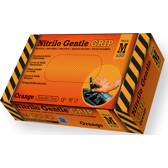 Luva de nitrilo x50 - aderência suave laranja - M RUBBEREX - 0821