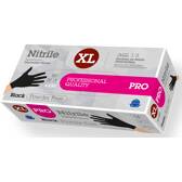 Nitrile glove x100 - PRO black - 5g - XL RUBBEREX - 0515