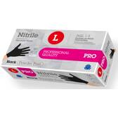 Nitril handschoen x100 - PRO zwart - 5g - L RUBBEREX - 0514
