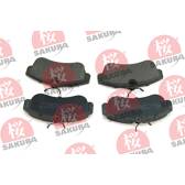Front brake pad set (4 pcs) SAKURA - 600-10-4100