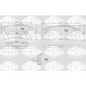Bremsbelagsatz hinten SASIC - 6210071