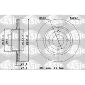 Bremssatz (2 Bremsscheiben) SASIC - 2464974J