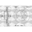 Brake disc set (2) SASIC - 6100003