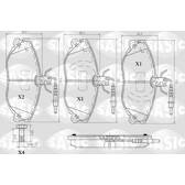 Front brake pad set SASIC - 6210005