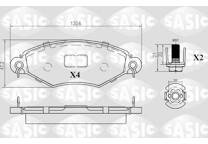 Front brake pad set