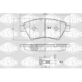 Front brake pad set SASIC - 6214006