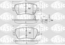 Front brake pad set