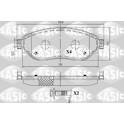 Front brake pad set SASIC - 6214038