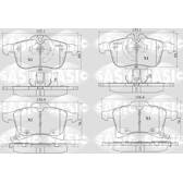 Front brake pad set SASIC - 6216014