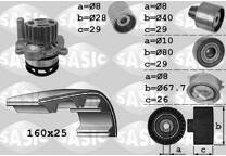 GATES Kit cinghia distribuzione, pompa acqua KP25649XS-1 - Pompa