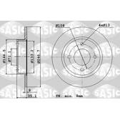 Set van 2 remschijven SASIC - 2464W94J