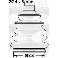 Soufflet de cardan (avec accessoires) SASIC - 1906005