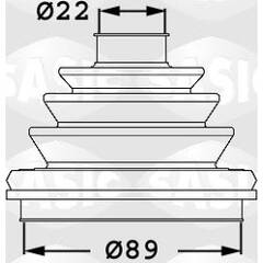 Soufflet de cardan (avec accessoires) SASIC - 1906047