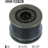 Belt Pulley, alternator SKF - VKM 03828