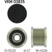 Belt Pulley, alternator SKF - VKM 03835
