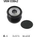 Belt Pulley, alternator SKF - VKM 03842