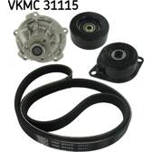 Bomba de água + Jogo de correias trapezoidais estriadas SKF - VKMC 31115