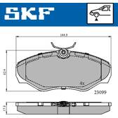 Bremsbeläge vorne SKF - VKBP 80034