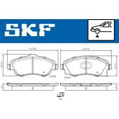 Bremsbeläge vorne SKF - VKBP 80062 A