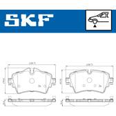 Bremsbeläge vorne SKF - VKBP 80153