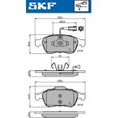 Bremsbeläge vorne SKF - VKBP 80353 E