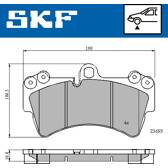 Bremsbeläge vorne SKF - VKBP 80370