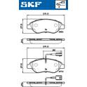 Bremsbeläge vorne SKF - VKBP 80395 E