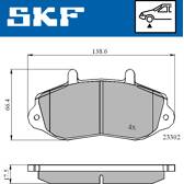 Bremsbeläge vorne SKF - VKBP 80522
