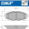 Bremsbeläge vorne SKF - VKBP 80532