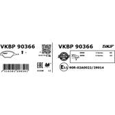 Bremsbelagsatz hinten SKF - VKBP 90366