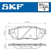 Bremsbelagsatz hinten SKF - VKBP 90630